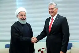 تصاویری از دیدارهای رئیس جمهور - دیدار با رئیس جمهوری کوبا