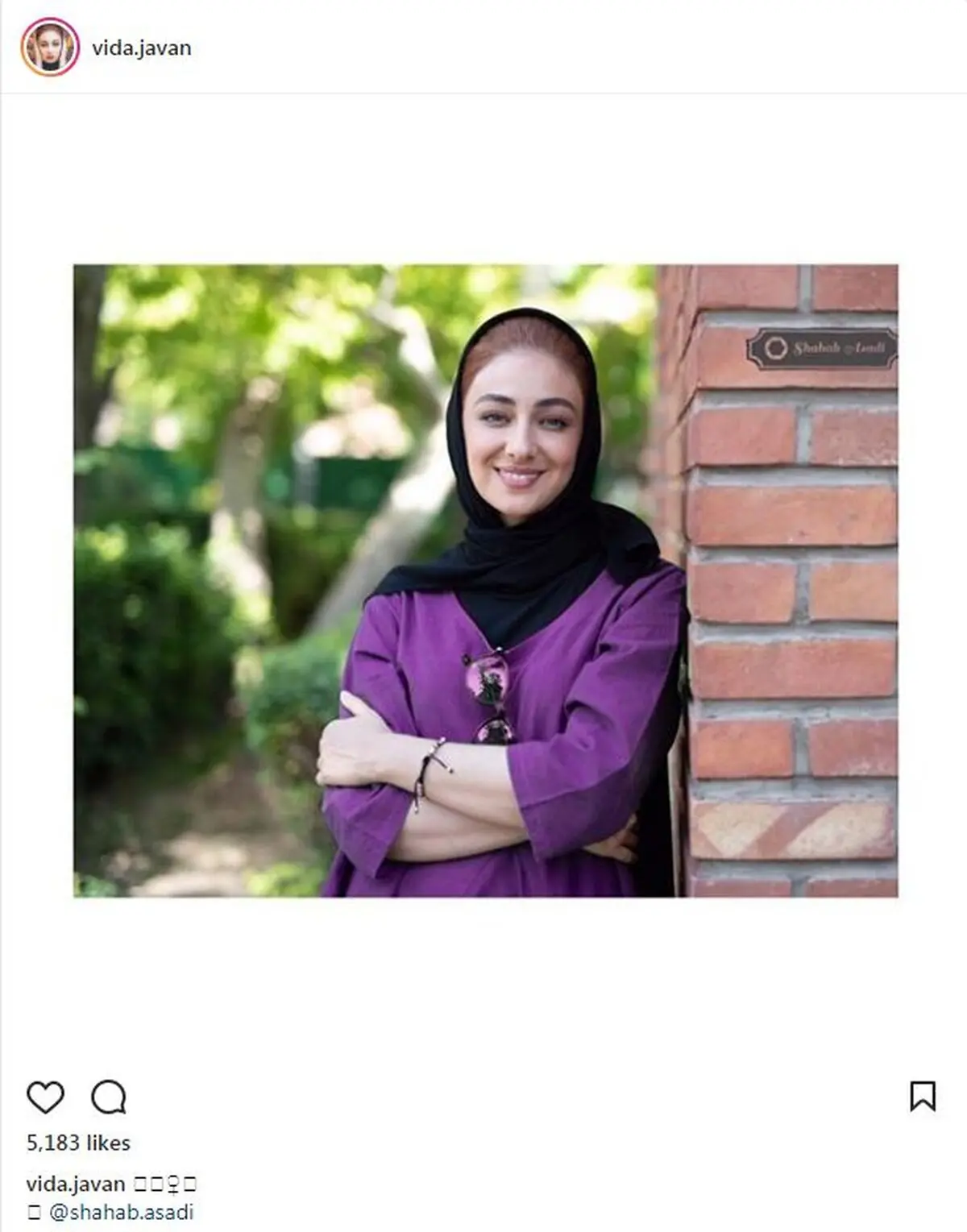 ویدا جوان؛ بدون شرح!/ عکس