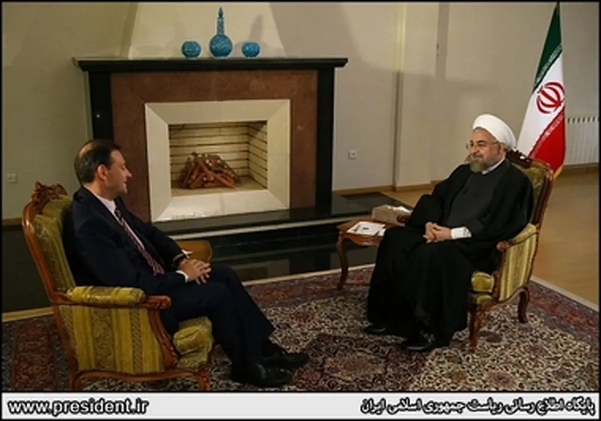 مصاحبه تلویزیونی روحانی با شبکه یک روسیه/ تصاویر