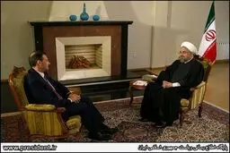 مصاحبه تلویزیونی روحانی با شبکه یک روسیه/ تصاویر