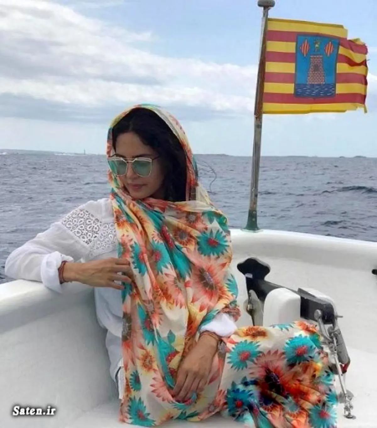 خوشگذرانی الناز شاکردوست وسط اقیانوس / عکس