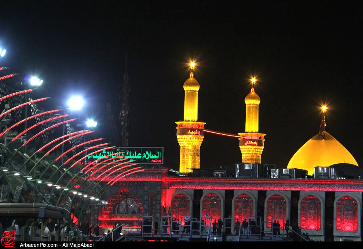 عکس زیبا از حرم امام حسین (ع)