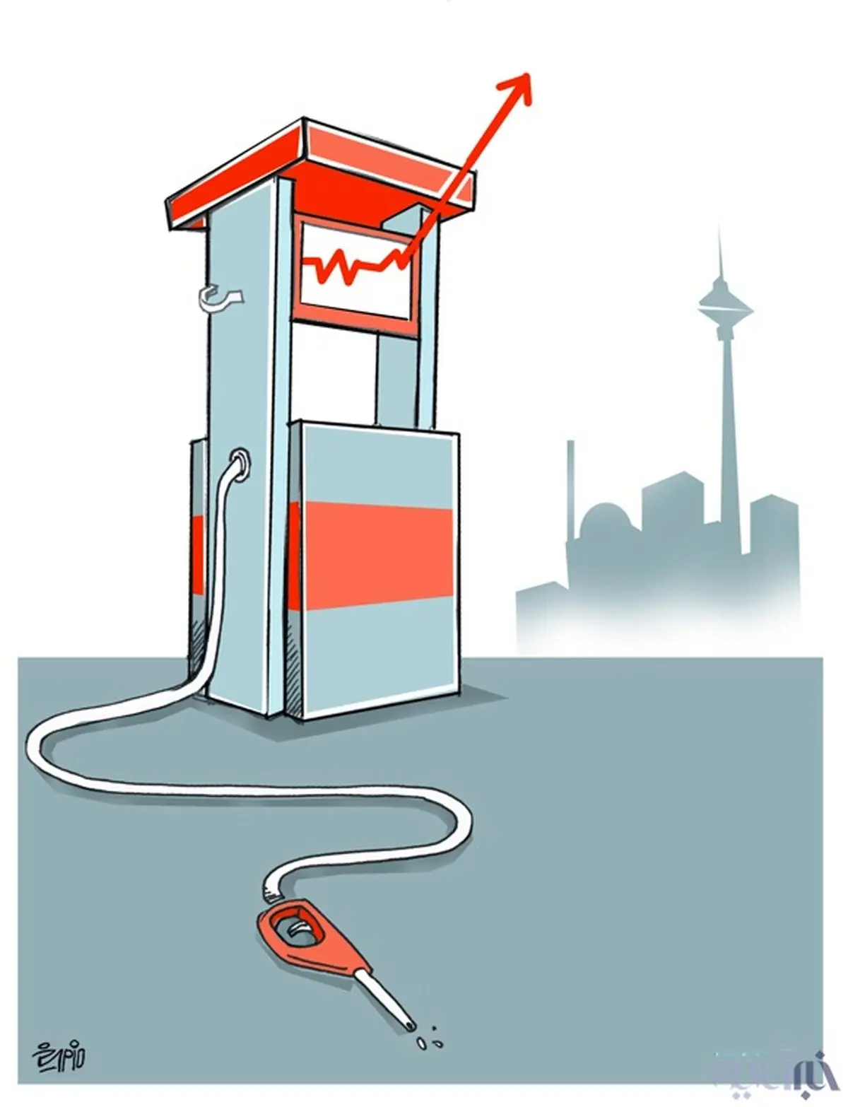 سهمیه بنزین پرید!/کاریکاتور