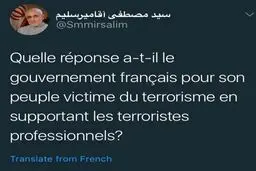 واکنش فرانسوی میرسلیم به نشست منافقین
