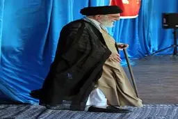 حضور رهبر انقلاب در اجتماع ده‌ها هزار نفری بسیجیان در ورزشگاه آزادی/ تصاویر