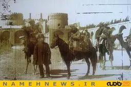 عکس زیرخاکی از دروازه قدیم شهر کرمان / عکس