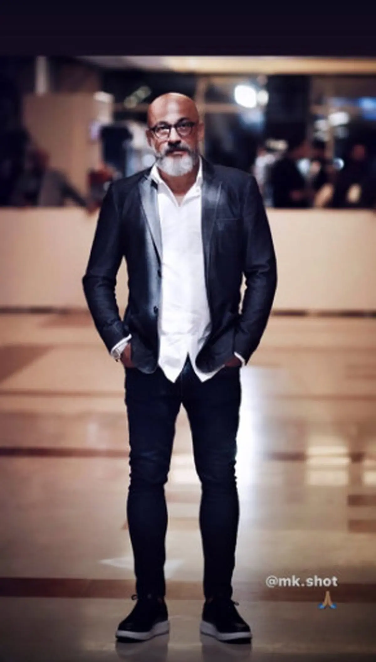 امیر آقایی با تیپ و استایل خاص