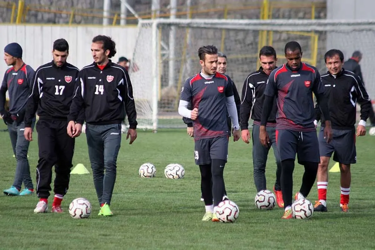 ژورائف در تمرین پرسپولیس/عکس