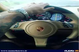 عکس خاص دژاگه در خودرو پورشه
