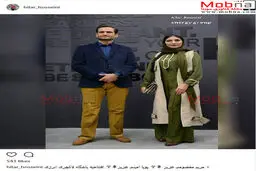 پوشش جالب مریم معصومی به همراه پویا امینی در افتتاحیه یک باشگاه لاکچری / عکس