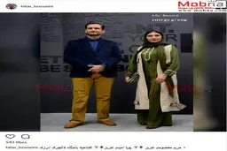 پوشش جالب مریم معصومی به همراه پویا امینی در افتتاحیه یک باشگاه لاکچری / عکس