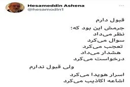 واکنش تند آشنا به محکوم شدنش در دادگاه سیاسی + عکس
