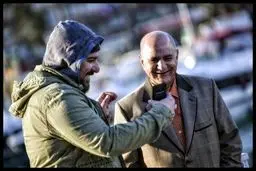 سلفی محسن کیایی با آقای بازیگر