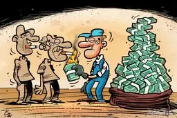 کاریکاتور/ ایرانی‌ها اینطوری روزی یک میلیارد تومان دود می‌کنند!