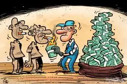 کاریکاتور/ ایرانی‌ها اینطوری روزی یک میلیارد تومان دود می‌کنند!