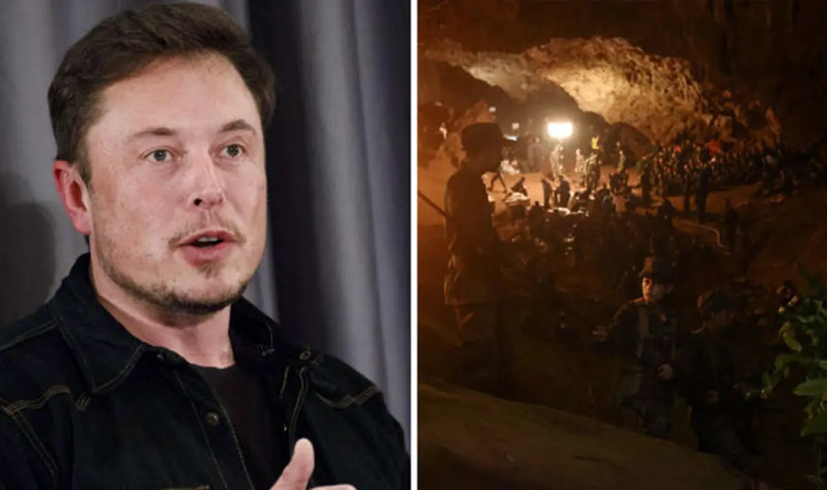 ایلان ماسک به کمک نوجوانان تایلندی حبس شده در غار شتافت
