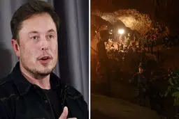 ایلان ماسک به کمک نوجوانان تایلندی حبس شده در غار شتافت