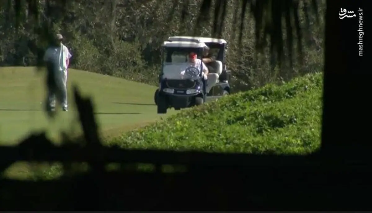 عکس لو رفته از ترامپ در ویلای لاکچری خود در فلوریدا