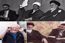 عکس زیرخاکی از آیت الله هاشمی و ابراهیم یزدی