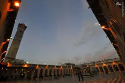 مسجد اموی حلب، قبل و بعد از جنگ/تصاویر