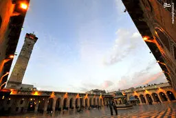 مسجد اموی حلب، قبل و بعد از جنگ/تصاویر