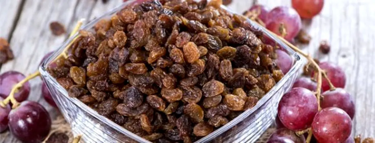 خواص فراوان مصرف کشمش