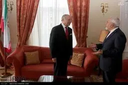 تصاویر دیدار ظریف و فابیوس در اتاق دکتر ظریف