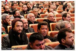 بنیامین در رونمایی از کتاب مداح معروف