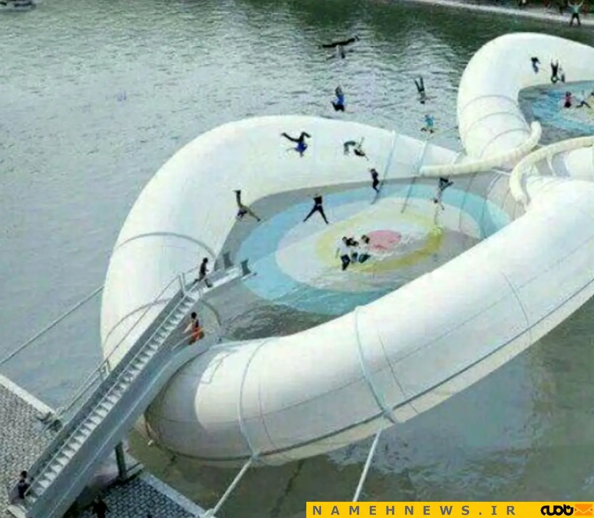 پل عجیب و غریب در فرانسه/ عکس