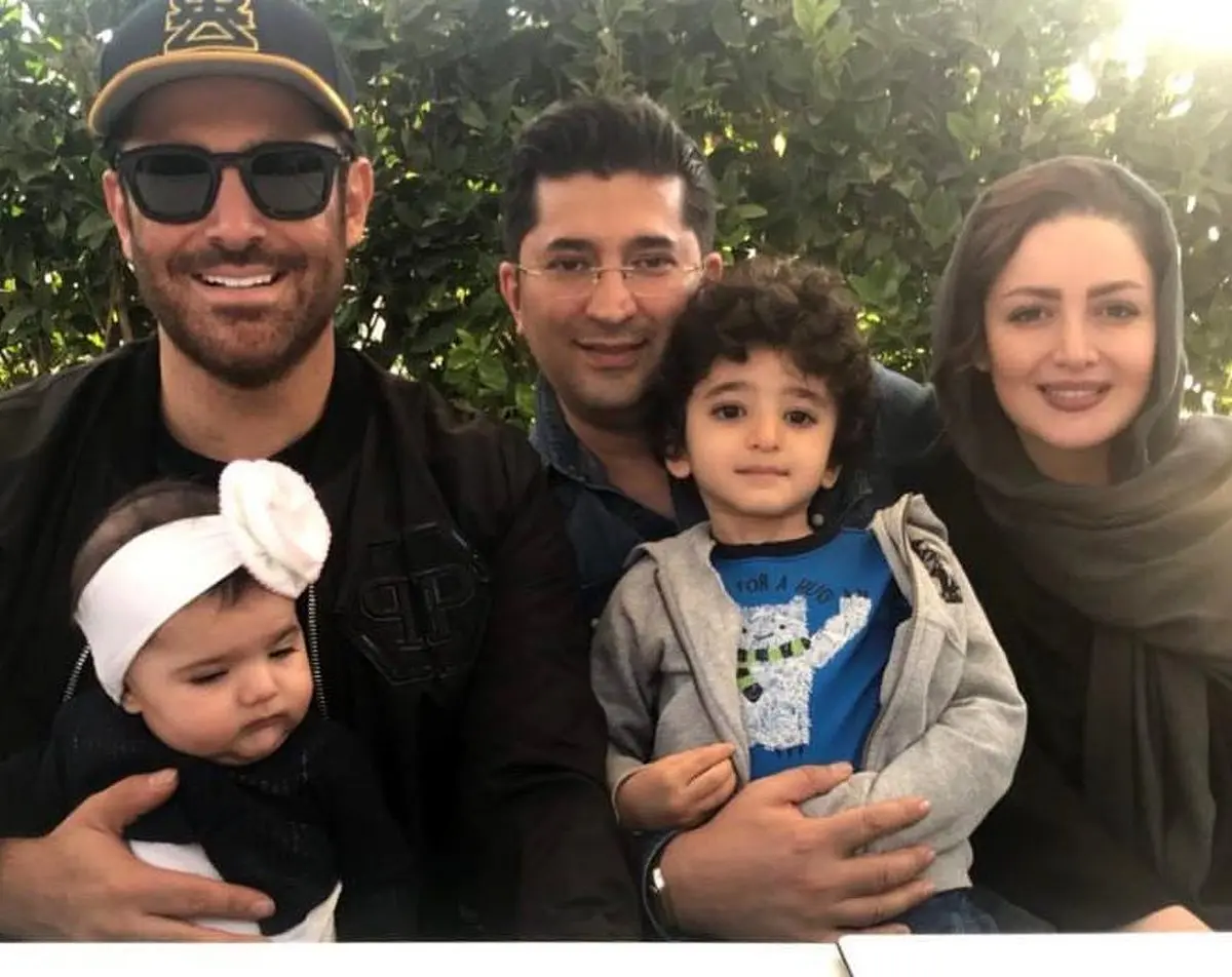 تصویری از محمدرضا گلزار و فرزندان شیلا خداداد