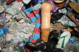 پایی که در منا جا ماند /عکس