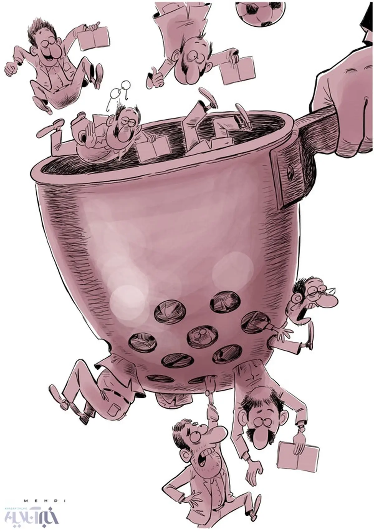 هجوم عجیب و غریب به ستاد انتخابات کشور!/کاریکاتور