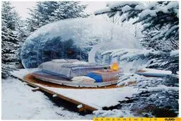 تصاویری زیبا از اتاق های حبابی شکل/ عکس