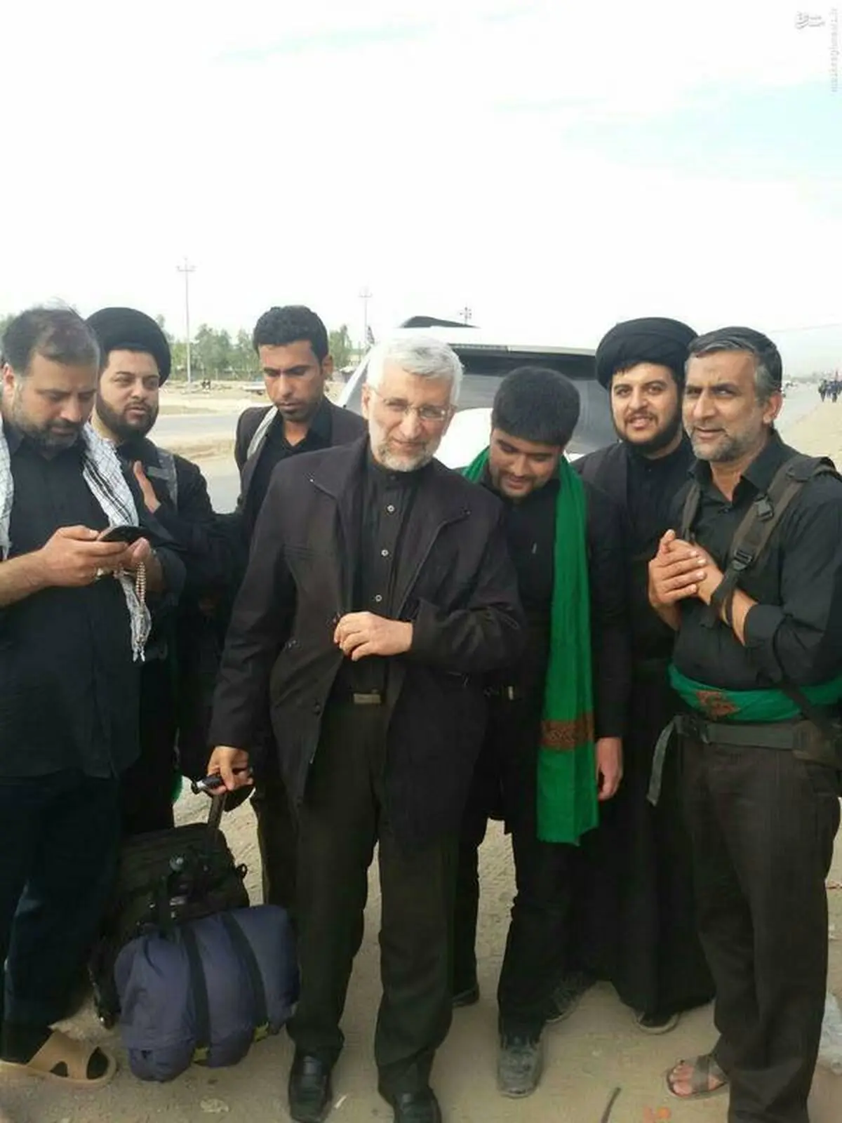 عکس/جلیلی در پیاده روی اربعین حسینی