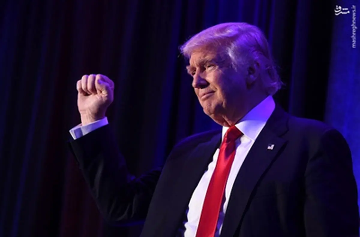 حاشیه های اولین سخنرانی ترامپ بعد از پیروزی/تصاویر