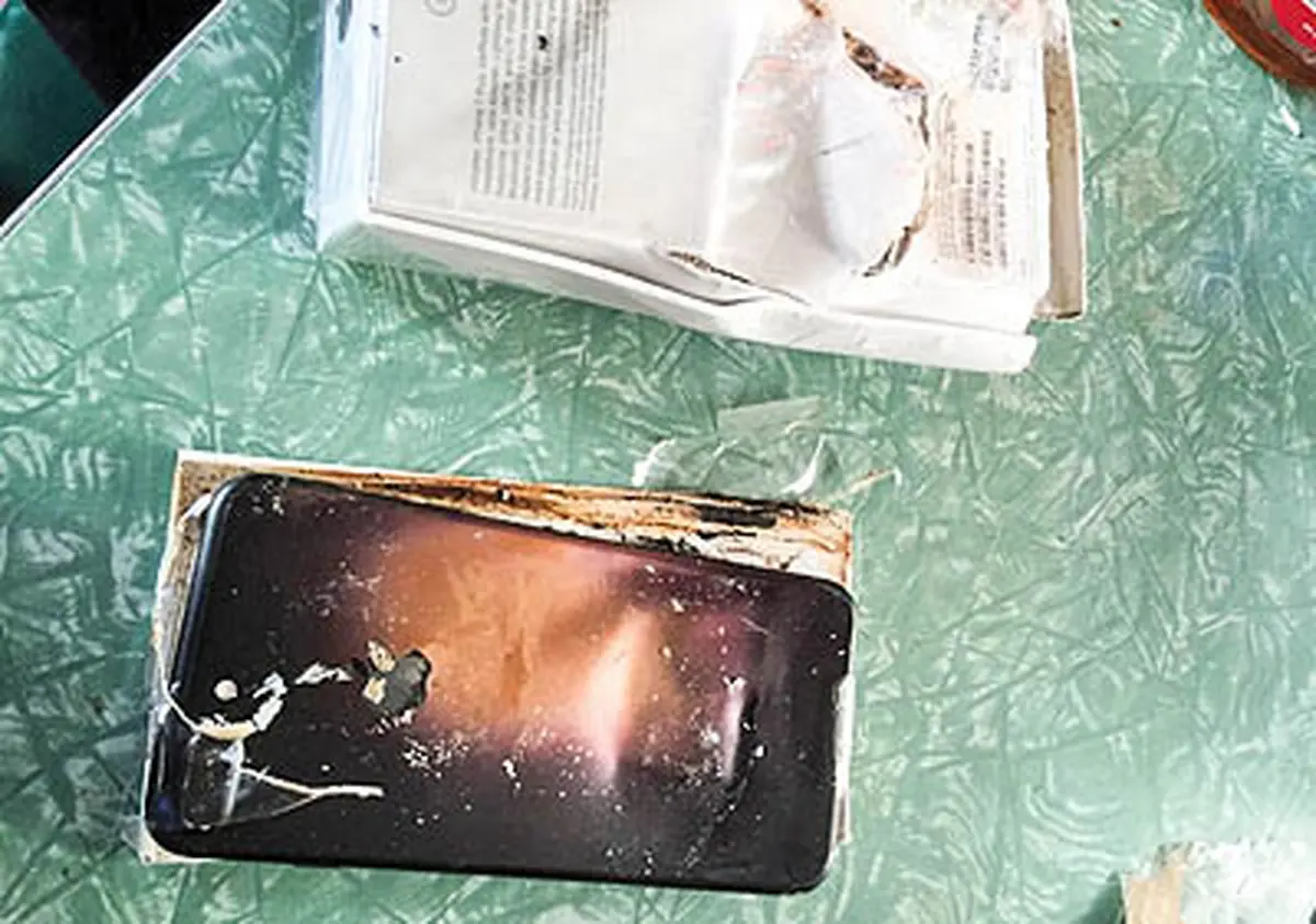 آیفون 7 هم منفجر شد!/عکس