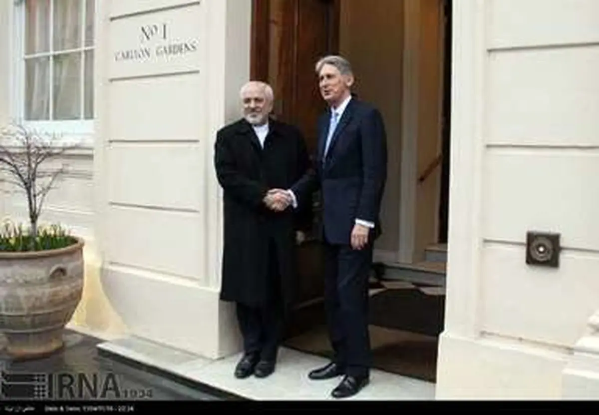 حواشی دیدار ظریف و وزیرخارجه انگلیس/ تصاویر
