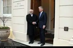 حواشی دیدار ظریف و وزیرخارجه انگلیس/ تصاویر