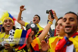 تصاویری دیدنی از حواشی دیدار انگلیس و کلمبیا