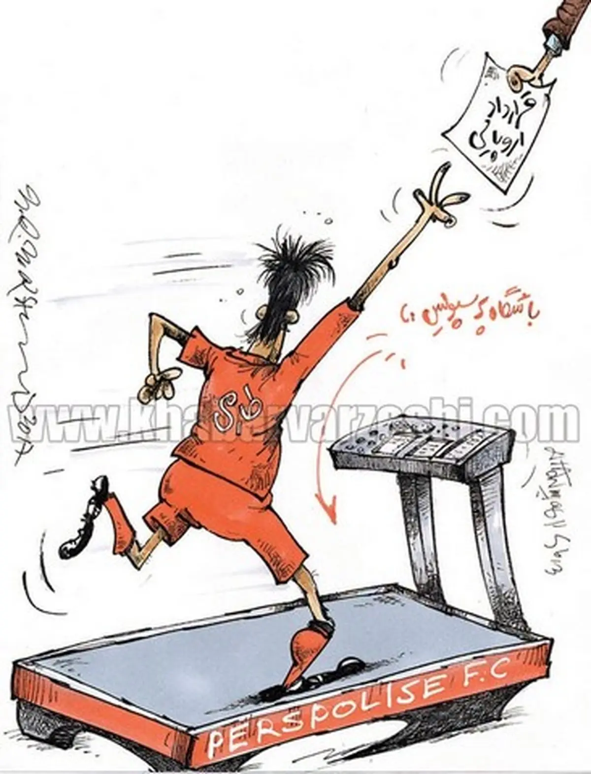 پشت پرده تصمیم طارمی برای ماندن در پرسپولیس!/کاریکاتور