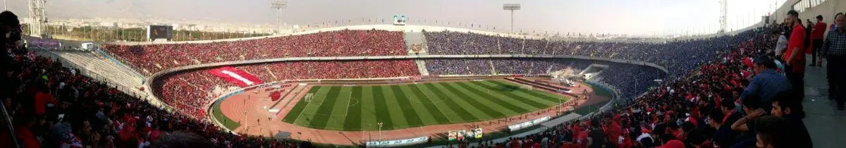 تصویر و نمایی زیبا از استادیوم آزادی پیش از دربی 85