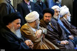 تصاویری از مراسم ختم سیدصادق طباطبایی با حضور سیدحسن خمینی، مقتدی صدر، ناطق‌نوری، محسن رضایی، حدادعادل، عارف، وزرای دولت و ...