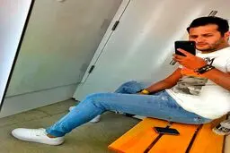 سلفی بامزه سیاوش خیرابی + عکس
