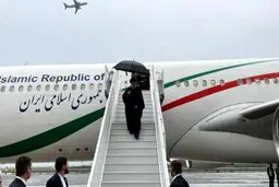لحظه بازگشت رئیسی به تهران از نیویورک