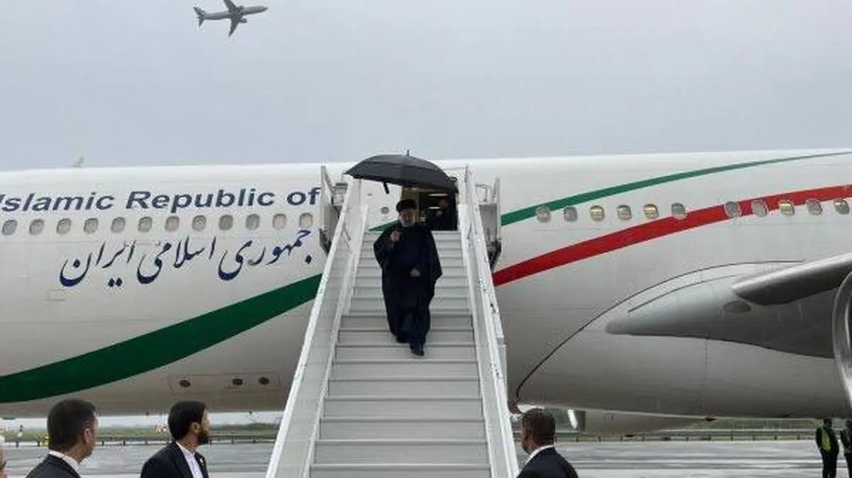 لحظه ورود رئیسی، به الجزایر
