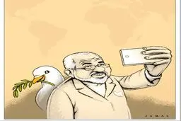 کاریکاتور/ سلفی ظریف با...