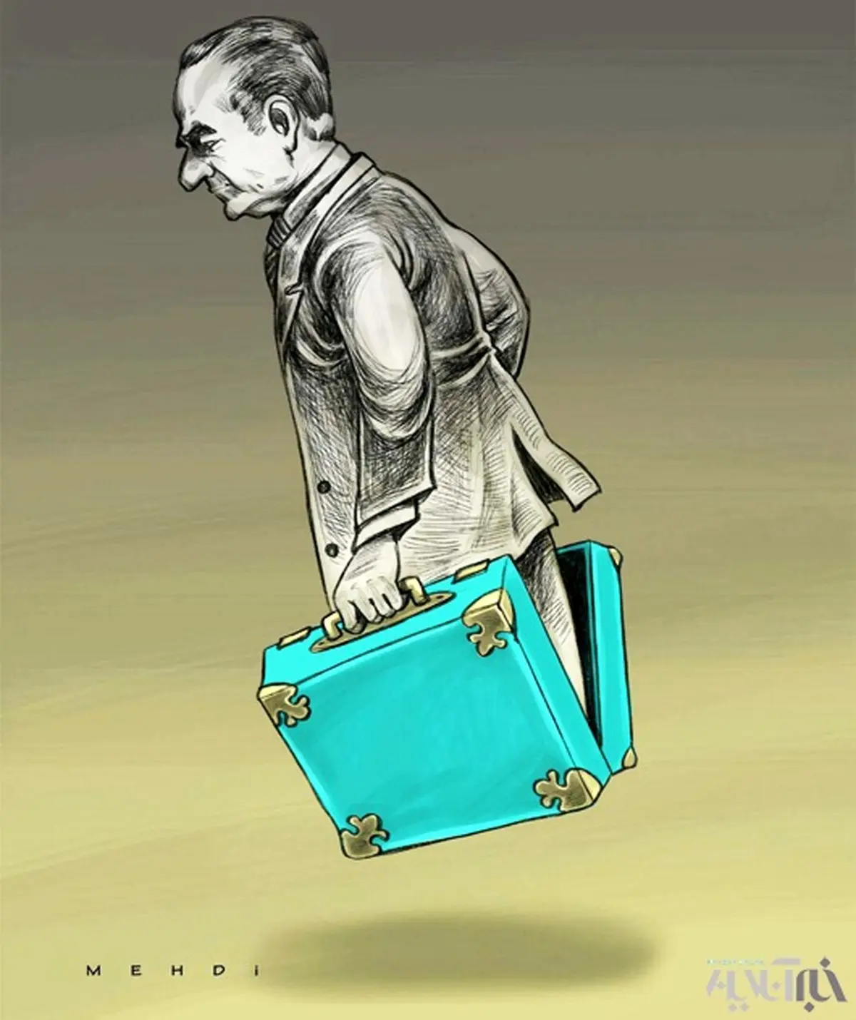 کاریکاتور/ فرار شاه!