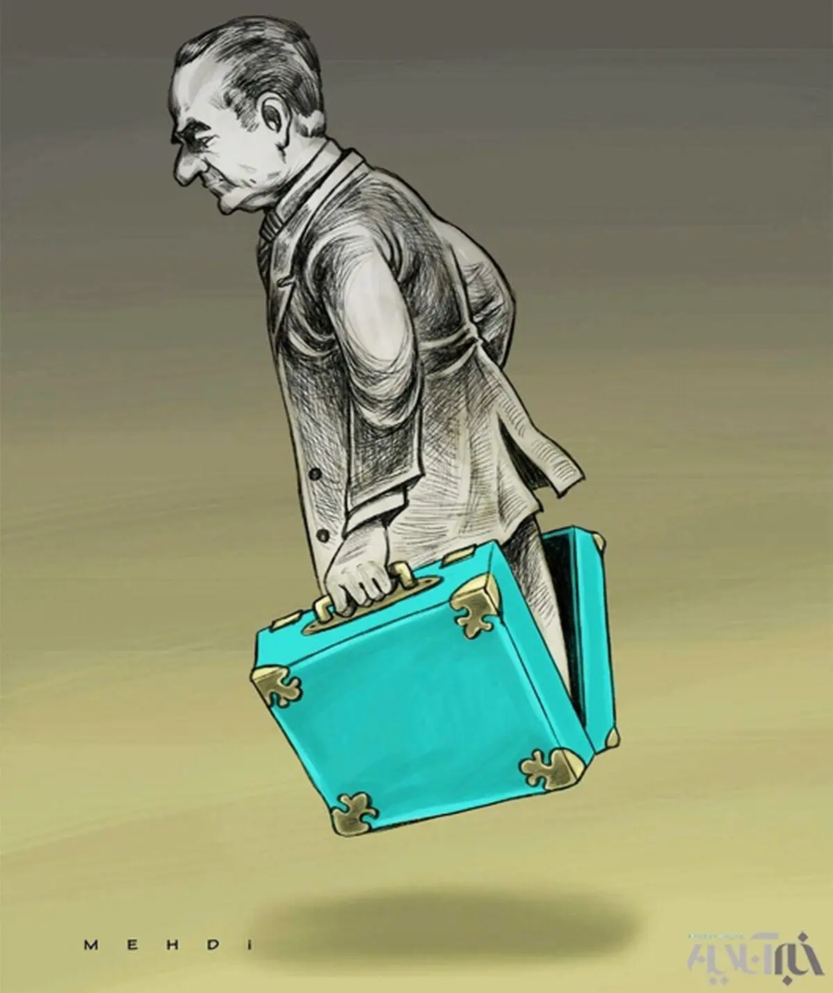 کاریکاتور/ فرار شاه!
