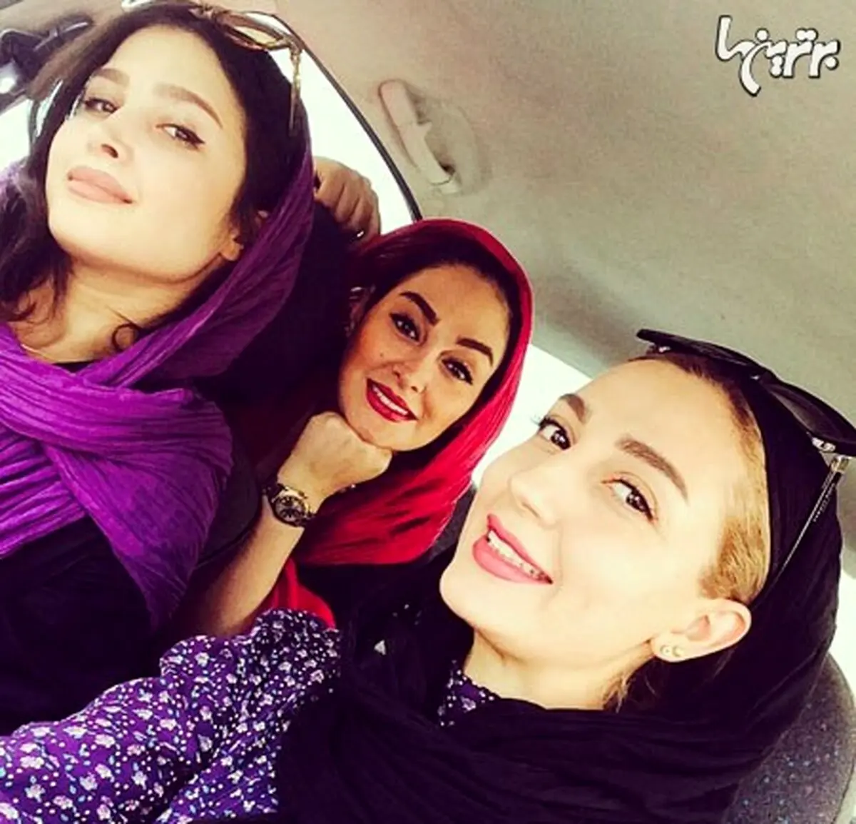 عکس/ سلفی پشت‌فرمانی حدیث میرامینی