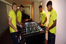 تفریح بارساییها 7 ساعت مانده به فینال/عکس